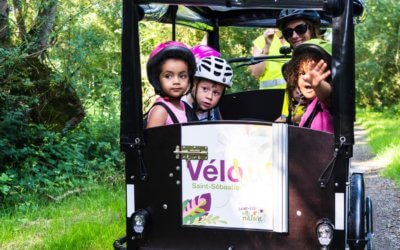 Promenons-nous  en bord de Loire en vélo-bus